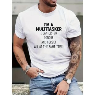 Casual Multitasker Design T-Shirt for Men