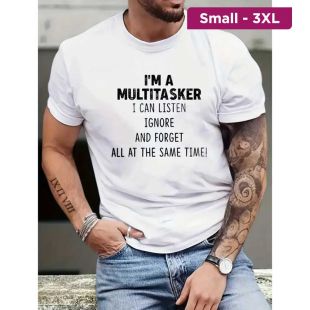 Casual Multitasker Design T-Shirt for Men