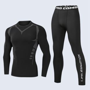 Long-sleeve T-shirt and Pants Sport Set for Men