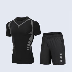 Elegant T-shirt and Shorts Sport Set for Men