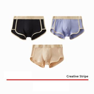 Elegant Cotton Underwear 3-Pcs Assorted Colors for Men