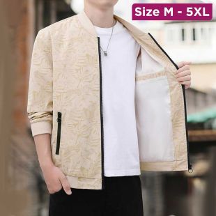 Men’s Casual Zipper Jacket with Elegant Design