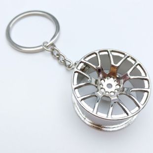 Car Wheels Metal Keychain for Men
