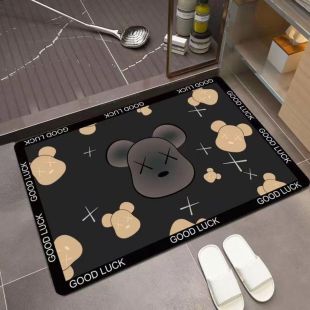 سجادة حمام عالية الامتصاص بتصميم Goodluck