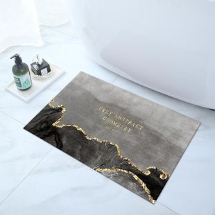 سجادة حمام عالية الامتصاص بتصميم Marble