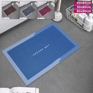 Square Crystal Velvet Bathroom Mat