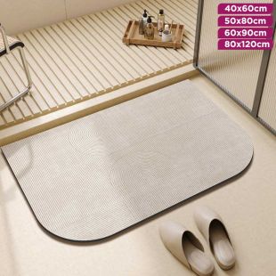 High Absorption Wavy Bathroom Mat