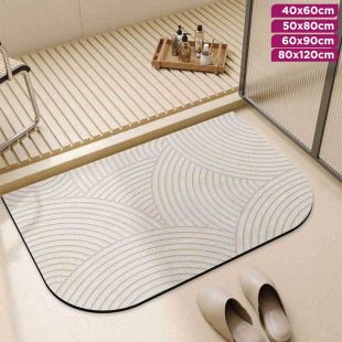 Non-Slip Wavy Bathroom Mat