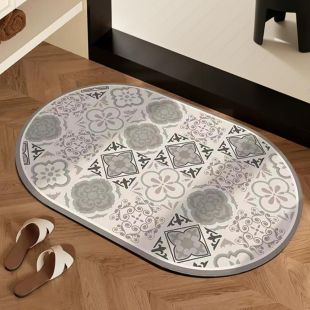 سجادة حمام مرنة بطباعة فنية