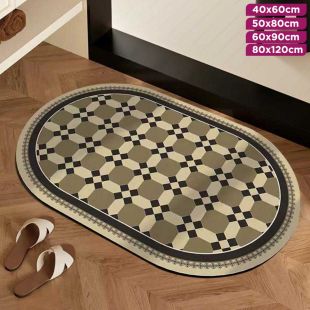 Elegant Bathroom Mat with a Classic Pattern