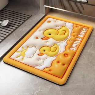 سجادة حمام مضادة للانزلاق بتصميم Smile Duck