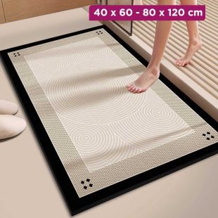 Simple Diatom Mud Quick-Dry Bathroom Floor Mat Indifferent Time-Rectangle