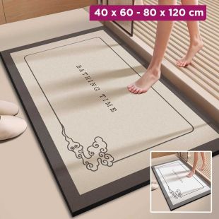 Simple Diatom Mud Quick-Dry Bathroom Floor Mat