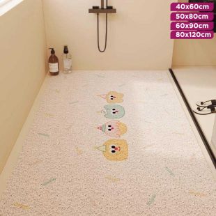 Non-Slip Bathroom Mat with Party Cartoon Design