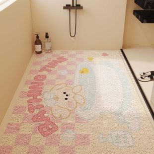 سجادة حمام مقاومة للماء بتصميم Bathing Time الكرتوني