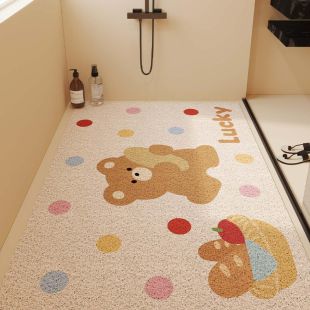 سجادة حمام سريعة الامتصاص بتصميم Lucky Bear