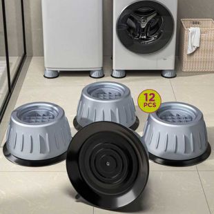 Strong Anti-Vibration Washing Machine Stabilizing Pads – 12 Pieces