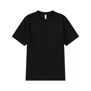 تيشيرت قطني كاجوال للرجال - أسود - مقاس XL