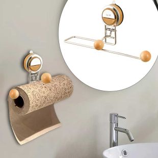Kitchen Roll Rag Holder Suction Cup Hook