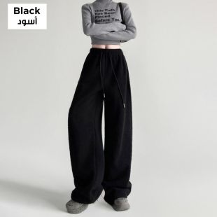 Women's High Waist Loose Winter Pants Size Medium