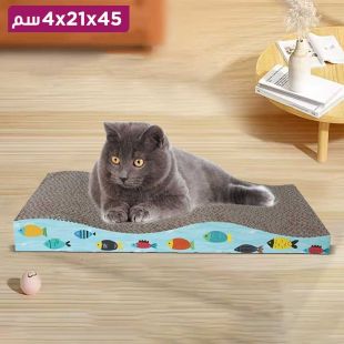 لوحة خدش من الورق المموج للقطط