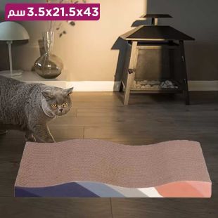 لوحة خدش من الورق المموج للقطط