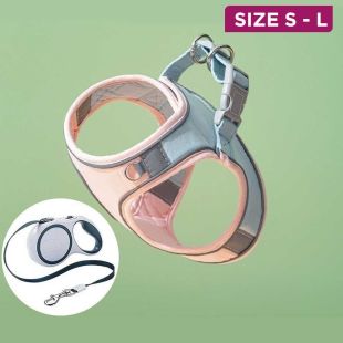 Stitched Pet Harness Set with 3M Leash