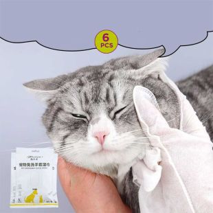 Cat Cleaning Disposable Pet Care Gloves (6 Pieces)