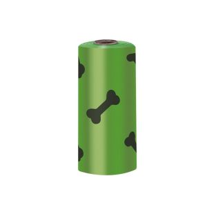 Pet Waste Bags Roll Bone Print - 3 Pcs