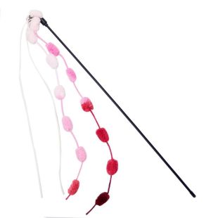 Cat Hair Balls Fishing Stick Toy Teaser