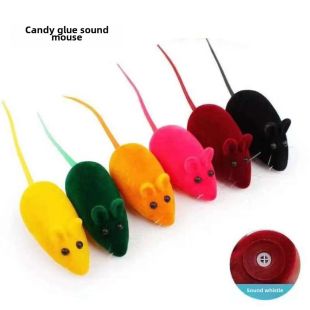 Vinyl Sound Mouse Chasing Toy 6 Pcs For Kids