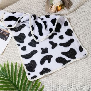 Velvet Cow Print Blanket for Pets