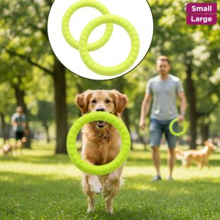Green Ring Fun Pet Toy Made Of EVA Material