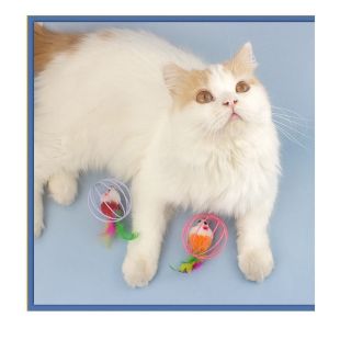Interactive Caged Mouse Toy for Cats -  1Pcs