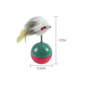 Interactive Inverted Plush Cat Mouse Toy for Cats
