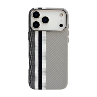 Magnetic Grey Stripes Pattern Protection Case for iPhone