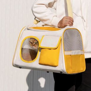 حقيبة ظهر كبيرة للحيوانات الأليفة جيدة التهوية - 31x26x44 سم