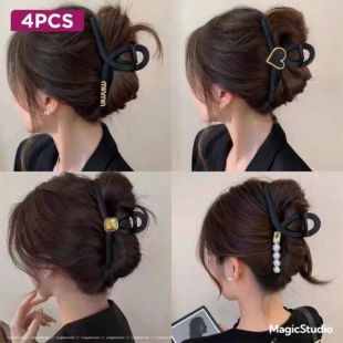 Retro Women's Hair Clip - 4 Pcs