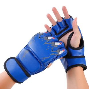 Molded Half-Finger Boxing Gloves - 1Pair