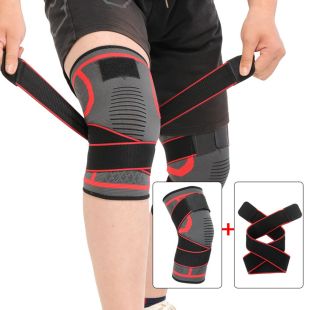 Knee Support Wrap with Compression Band - 1Pair