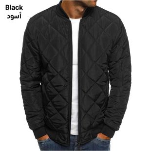 Men's Cotton Winter Jacket with Modern Collar Size Large