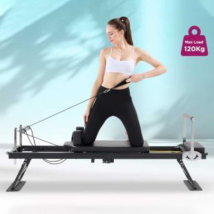 Foldable Home Pilates Machine with Metal Springs