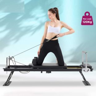 Foldable Home Pilates Reformer with Metal Springs