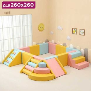 سياج لعب مربع للأطفال 260 × 260 سم