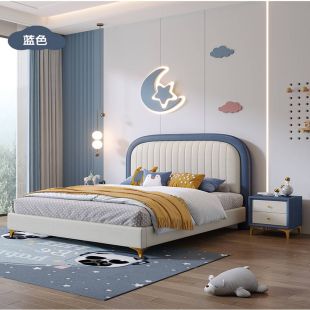 Solid Wood Kids Bed with Side Table 120 × 200 cm