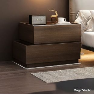 MDF Wood Bedside Table with Drawer - 1 Pcs Easy to Assemble