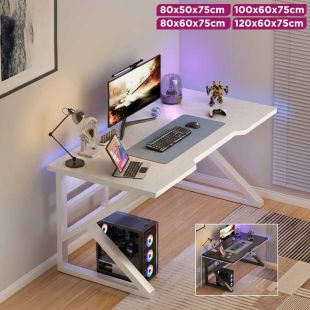 MDF Study Desk with K-shaped Steel Base