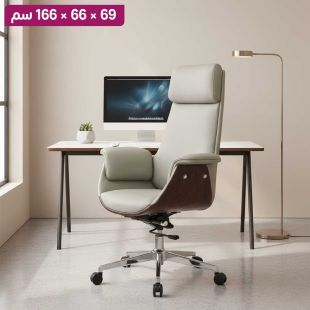 كرسي مكتب من الجلد صناعي 69 × 66 × 166 سم