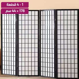 فاصل من خشب الصنوبر قابل للتجميع بتصميم عصري 178 × 44 سم