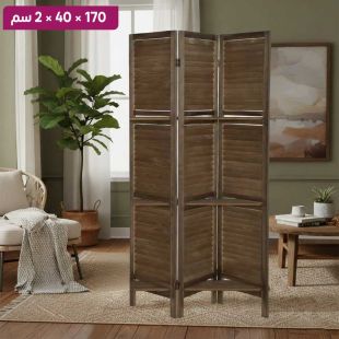 فاصل أربعة ألواح قابلة للطي من خشب البولونيا 170 × 40 × 2 سم